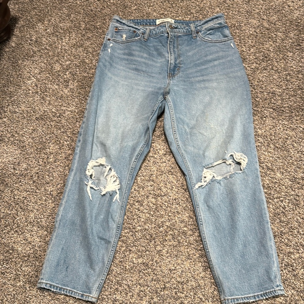 Abercrombie and Fitch Curve Love Mom High rise jeans